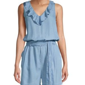Saks Fifth Avenue Ruffled V-Neck Romper